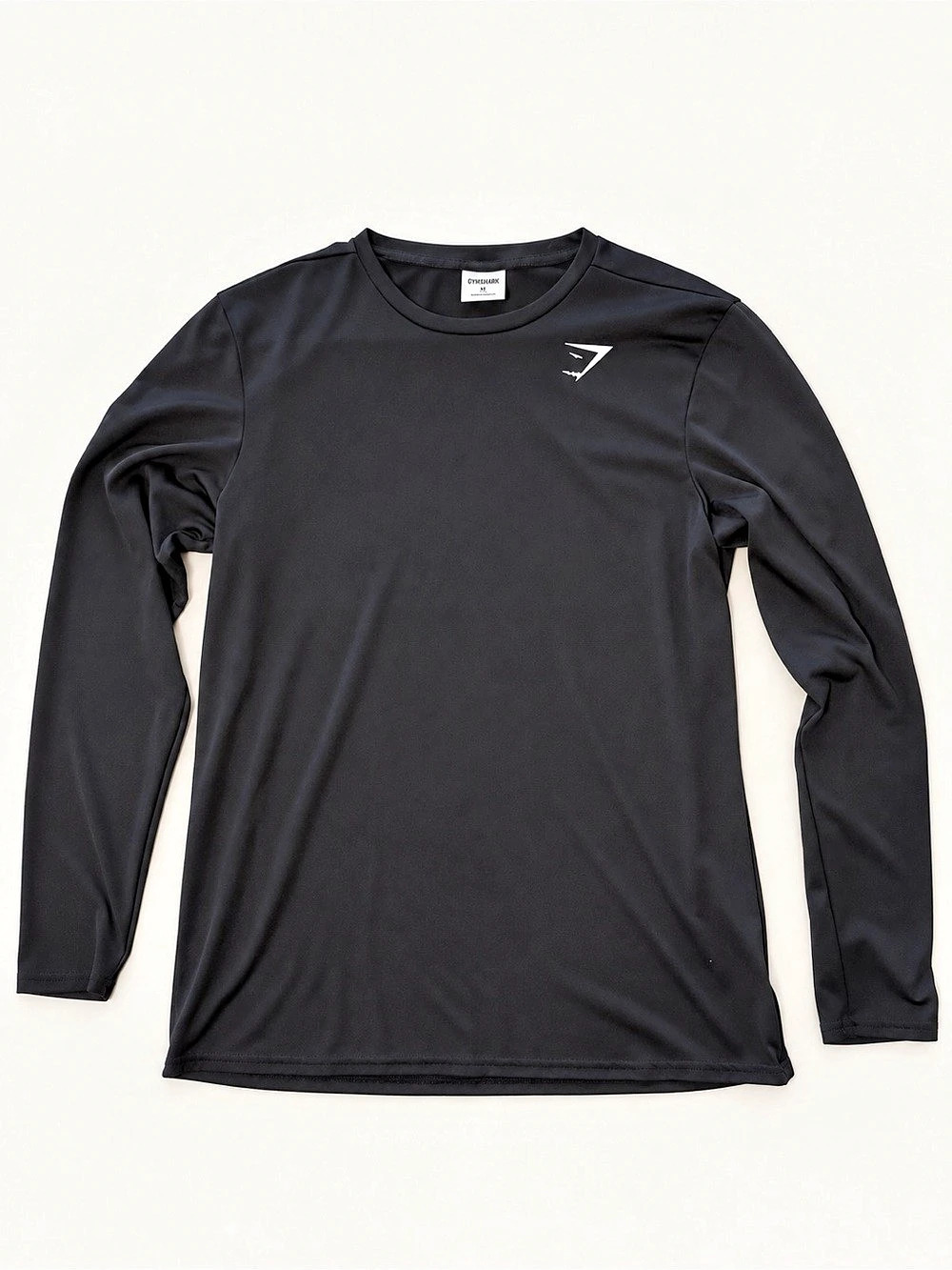 GYMSHARK Arrival Long Sleeve T-Shirt Black Size Medium